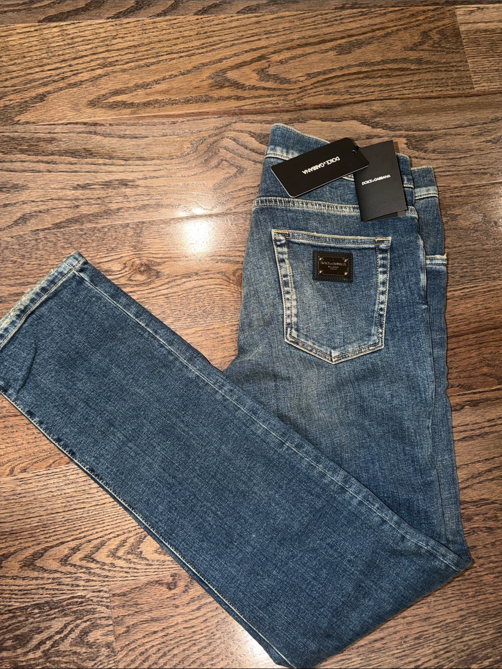Dolce & Gabbana Slim Straight Men’s Jeans in Denim Blue